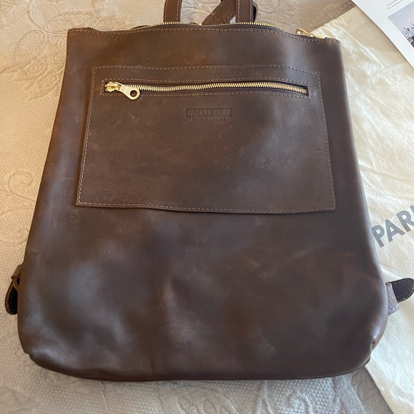 Parker Clay Miramar Leather Backpack 